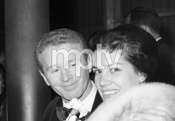 Actor Red Buttons with wife Helayne McNorton attend the Academy News  Photo - Getty Images